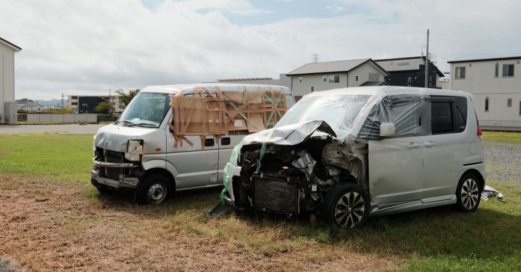 car repair shop damaged vehicle