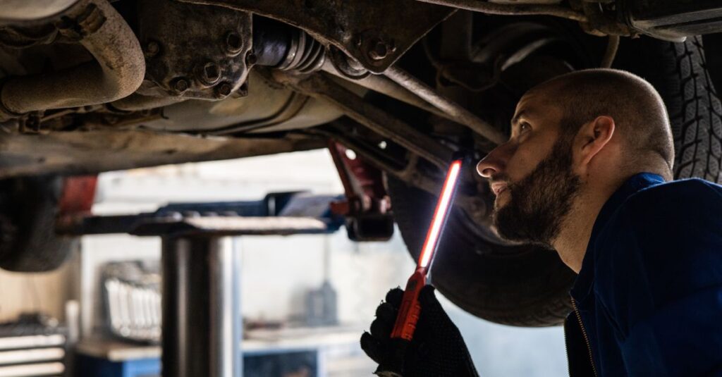 car repair garage inspection